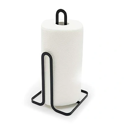 Image of simplywire Black Flat Wire Kitchen Roll Holder