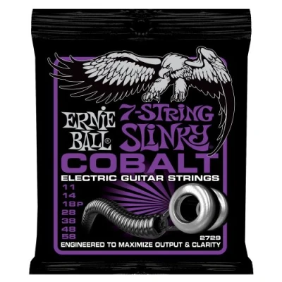Image of Ernie Ball Cobalt 7 String Power Slinky Set, .011 .058