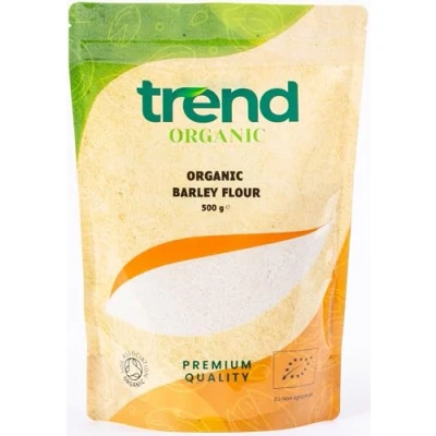 Image of Trend Organic Barley Flour Packed with Essential Nutrients for Wholesome Cooking Certified Organic, Vegan, Sustainably Sourced, Non GMO, No Additives Preservatives, Raw, 500g