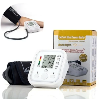 Image of Blood Pressure Monitors BIHS Approved UK Upper Arm Machine for Home Use, Automatic Heart Rate Monitor &amp; BP Cuff Kit with 22 32cm, Large LCD Display (White)
