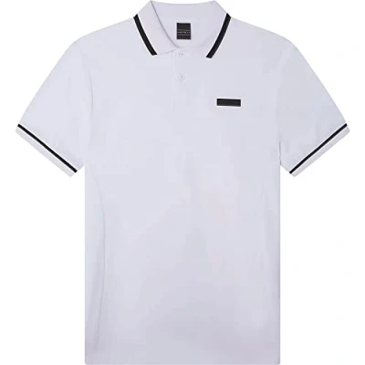 Image of Hackett London Men&#039;s HS Badge Polo Shirt, White, XS