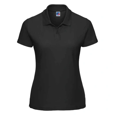 Image of Russell Athletic Womens/Ladies Polycotton Classic Polo Shirt (Black) Size 2XL