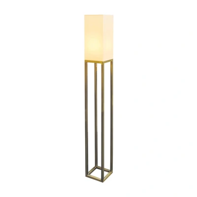 Image of Alfa Floor Lamp with Shade Beige 1xE27