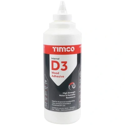 Image of TIMCO Internal D3 Wood Adhesive 1L &amp; Sealant, White
