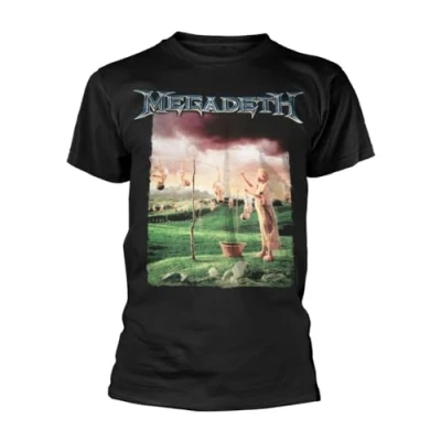 Image of PlasticHead Megadeth YOUTHANASIA T Shirt, Multicoloured (Medium) Unisex Short Sleeve