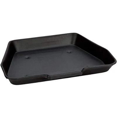 Image of 11&quot; Metal Ash Pan Fireside Fireplace Ashpan Coal Fire Grate Tray (11&quot; for 16&quot; Fireplace) (Black)
