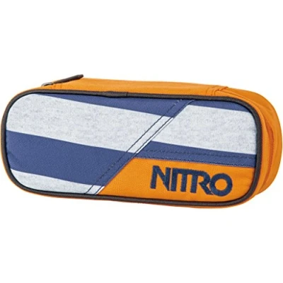 Image of Nitro Pencil Case, Federmäppchen, Schlampermäppchen, Faulenzer Box, Federmappe, Stifte Etui, Heather Stripe