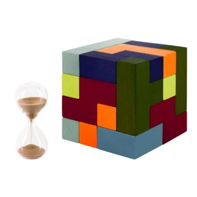 Image of Remember 3D Puzzle for the Whole Family Wooden Soma Cube Memorable Game Evenings with Thinking Games