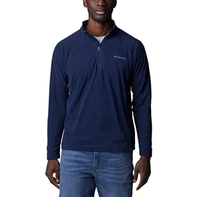Image of Columbia Men&#039;s Klamath Range Ii Half Zip Fleece Pull Over, Collegiate Navy Solid, L UK