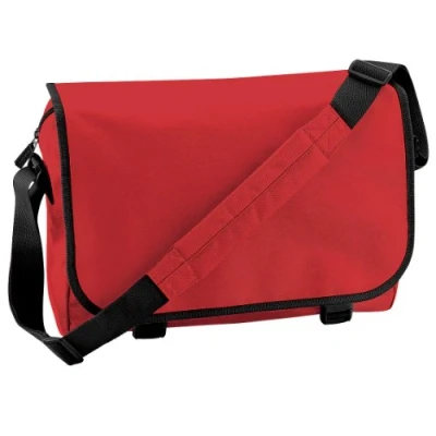 Image of BagBase BG021BRED Messenger Bag Bright Red, Medium