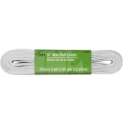 Image of Dritz Non Roll Elastic 3/4&#039;X3yd White