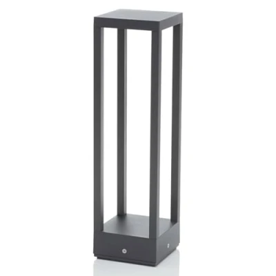 Image of Lucande LED pedestal lamp Carlota, 50 cm, anthracite, aluminium