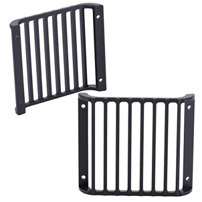 Image of Metal Front Lamp Guards Headlight Cover Guard Grille for 1/10 RC Crawler Car
