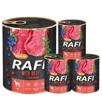 Image of Complete Wet Dog Food: Meat &amp; Natural Ingredients, Grain Free, Immune Boosting Superfoods in Every Flavor! Healthy Tasty Nutrition for All Breeds! (Beef, 4x800g)