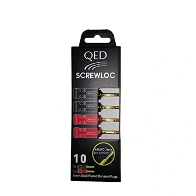 Image of QED Screwloc 4MM Banana Plugs 10 pack