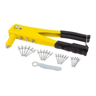 Image of Blue Spot 09101 Hand Rivet Gun with 60 Rivets, multi colored