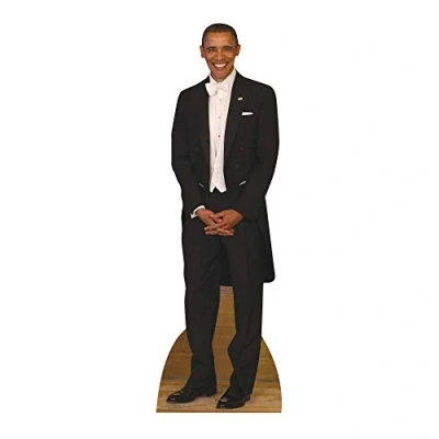 Image of STAR CUTOUTS SC2014 Former President Obama American Politician for Fans, Parties and Collectors Height 188cm, Solid, Multicolour, Regular