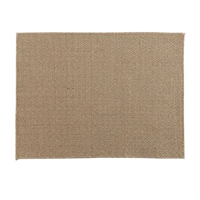 Image of Douceur d intérieur 2 SETS DE TABLE 33 x 45 CM JUTE UNI MODALIE X2 &#039;s Place mat in Kaki