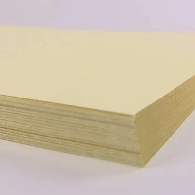 Image of A5 Chamois Card 50 Sheets Soft Yellow 160gsm Coloured Printer Photocopier