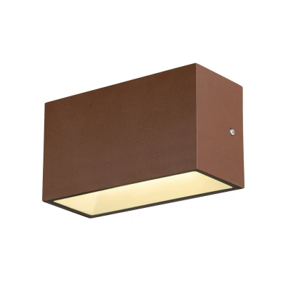 Image of SLV Sitra LED outdoor wall light up/down 20cm rust
