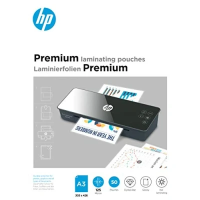 Image of HP Premium Laminating Pouches, A3, 80 Micron, Pack of 50