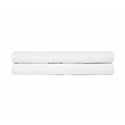 Image of Brentfords Quick Drying 100% Cotton Bath Towels Premium Quality &amp; Super Absorbent Large Bathroom Towel Luxury Set of 2 70 x 115cm White