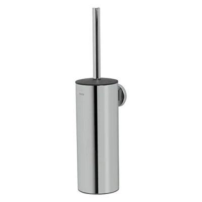 Image of Tiger Noon Toilet Brush and Holder, Chrome, 8.9 x 38.2 11 cm