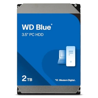 Image of WD Blue 2TB Desktop 3.5&quot; Internal Hard Drive, 7200 RPM Class, SATA 6 GB/s, 256MB Cache, 2 Year Warranty