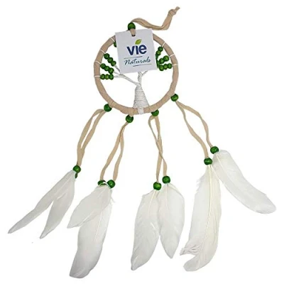 Image of VIE Naturals Tree of Life Dream Catcher, 9cm, Cream, UK VN0491 TREEOLIFE DREANCAT 9CM CR