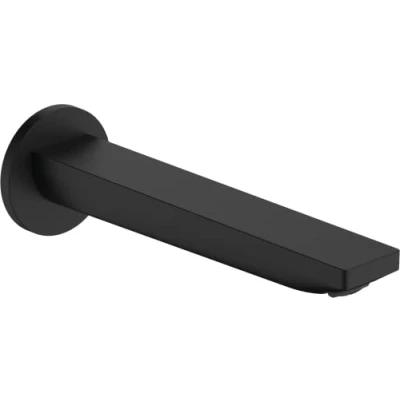 Image of Hansgrohe Rebris E Bath Spout, Matt Black, 72431670