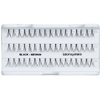 Image of Salon System Individual Natural Apperance Medium Black Lashes