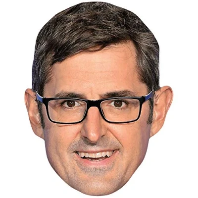 Image of Louis Theroux (Glasses) Celebrity Mask, Flat Card Face, Fancy Dress Mask