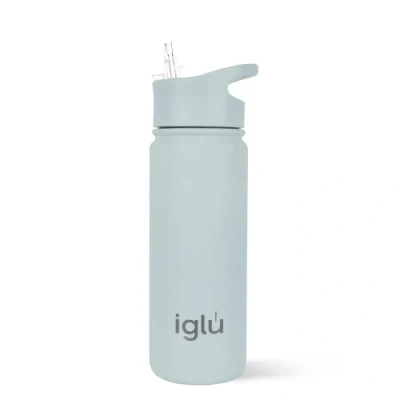 Image of iglu Reusable Water Bottles Premium Double Walled Stainless Steel Vacuum Insulated Bottle 24 Hours Cold &amp; 12 Hot Sweatproof BPA Free Great Eco Friendly Gift (Arctic Blue, 570 ml)