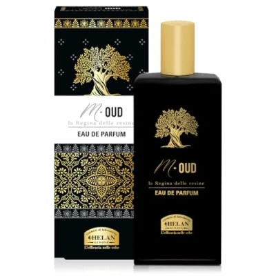 Image of Helan, M Oud Men&#039;s Perfume with Fresh Citrusy Fragrance, Elegant and Mysterious Eau de Parfum Aromatic Tobacco Notes Perfumes Ideal as a Gift, 100 ml Made in Italy