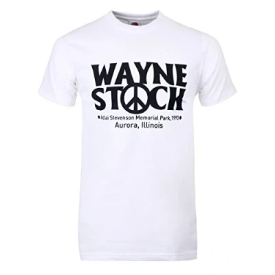 Image of Wayne Stock White Mens T Shirt XXXL (46 48)