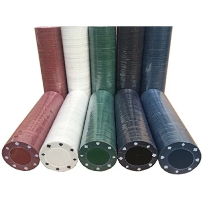 Image of 400 x POKER ROULETTE CASINO CHIPS SUITED DESIGNS IN 5 COLOURS