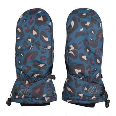 Image of Dare 2b Women&#039;s Breathable Dignity II Waterproof Ski Mitts Moonlight Denim Animal Print