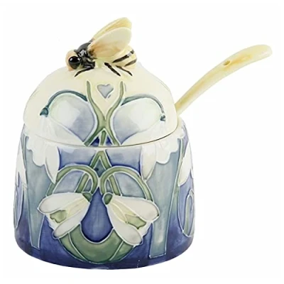 Image of Old Tupton Ware Snowdrop Design Honey Pot