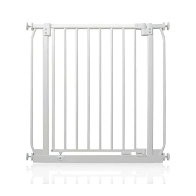 Image of Safetots Elite Pressure Safety Gate, 71cm 80cm, Matt White, Fit Stair Baby Gate for Doors Hallways and Spaces, Barrier, Easy Installation