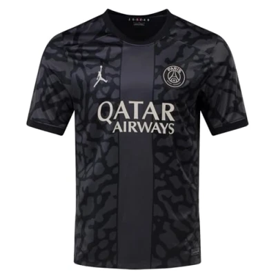 Image of PSG Paris Saint Germain Season 2023/2024 Official Third Stadium Men&#039;s Nike T Shirt XS