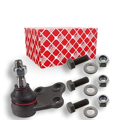 Image of 401619C500 Ball joint FEBI BILSTEIN 42649 Front Axle Left, Lower with bolts/screws crown nut and split pin 14,8mm for control arm