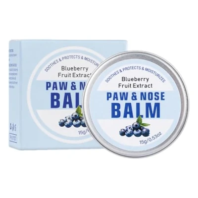 Image of Fenytay Pet Nose Paw Balm, 15g Dog Natural Moisturizer Non Greasy Feet Skin Care Balm Prevents Paws Cracking and Dryness for Elbow,