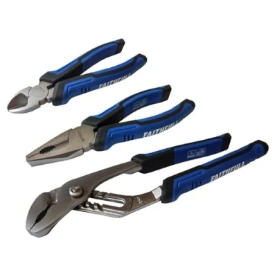 Image of Soft Grip Pliers Set, 3 Piece