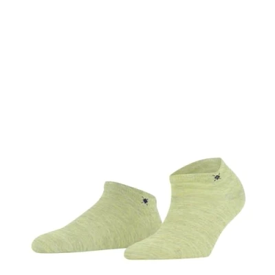 Image of Burlington Women&#039;s Soho Vibes W SN Cotton Low Cut Plain 1 Pair Trainer Socks, Green (Peppermint 7663) new eco friendly, 3.5 7