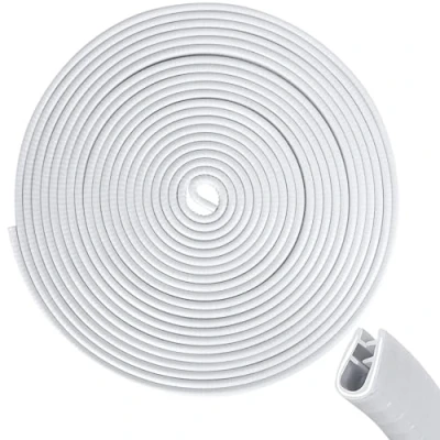 Image of Car Door Edge Guards 32Ft(10M) Universal Fit U Shape Trim Rubber Seal Protector, Protector Strip for Most Cars (white)