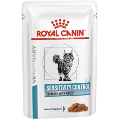 Image of Royal Canin Sensitivity Control Cat Wet 12 x 100g Chicken &amp; Rice Pouch