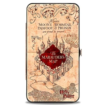 Image of Buckle Down Women&#039;s Geldbörse mit Scharnier Harry Potter Wallet, Multicoloured, 7&quot; x 4&quot;