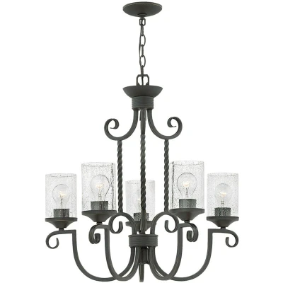 Image of Hinkley Casa 5 Light Chandelier Olde Black