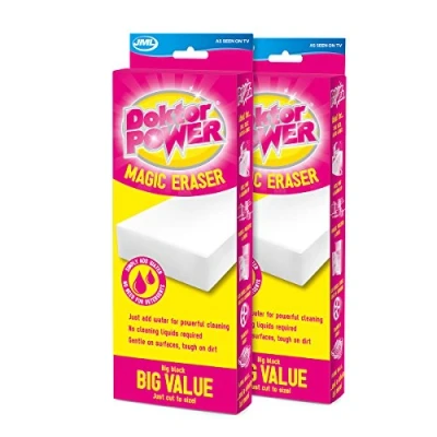 Image of JML Doktor Power Magic Eraser Twin Pack Cleaning &amp; Polishing Sponge Block Double