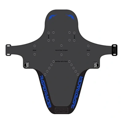 Image of RRP Rapid Racer Products Unisex&#039;s Enduro Mudguard, Black/Blue, Large